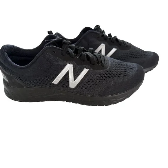 New Balance NWOB Womens Fresh Foam Arishi Running Shoes Black & Silver Sz. 10.5 - Picture 2 of 7